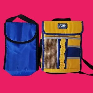 2 soft sided insulated cooler bags bottle holders